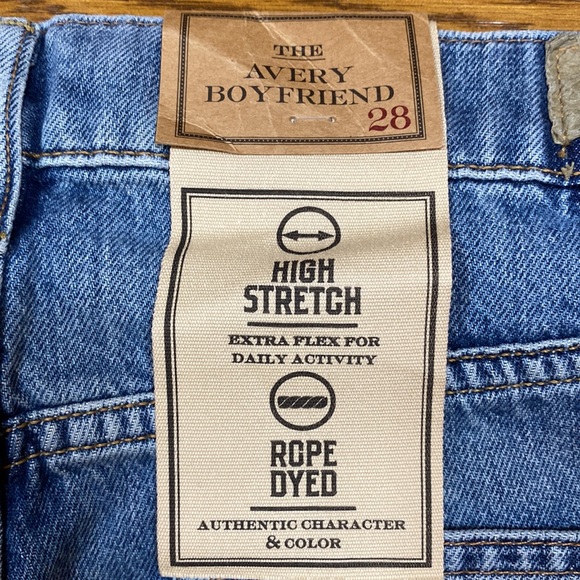 NWT Polo Ralph Lauren Jeans The Avery Boyfriend Blue Patchwork Stretch Size 28 - Picture 10 of 15